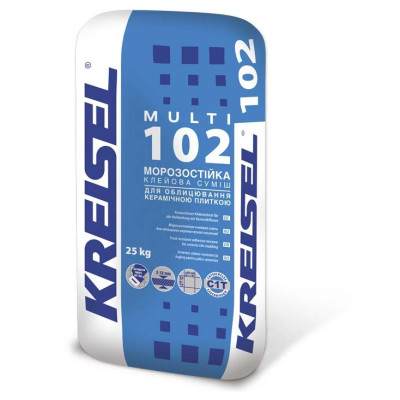 Клей для плитки Kreisel Multi 102 морозстійкий 25 кг