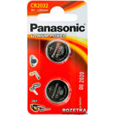 Батарейка Panasonik CR 2032/6bl lithium(6) (60)