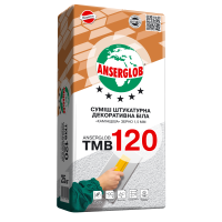 Anserglob TMB120 Суміш штукатурна камінцева-баранець 2,0мм біла 25 кг