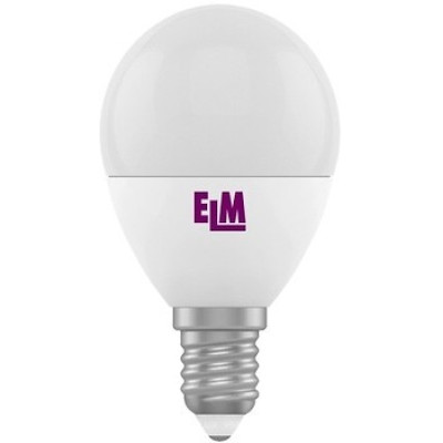 Світлодіодна лампа ELM LED D45 7W PA10L E14 4000K (18-0114)