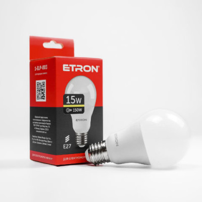 Світлодіодна лампа Etron Light Power 1-ELP-003 A65 15W 3000K E27