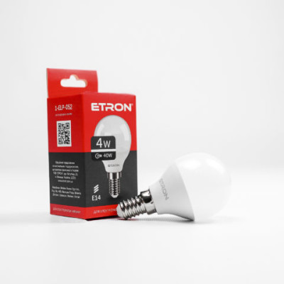 Світлодіодна лампа Etron Light Power 1-ELP-052 G45 4W 4200K 220V E14