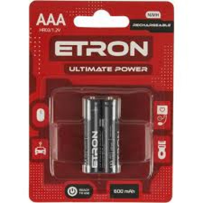 Акумулятор Etron Ultimate Power (АAА) Ni-Mn 600 mAh /2 шт/ поштучно