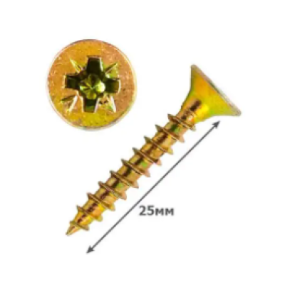 Шуруп  універсальний жовтий  3*25