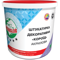 Anserglob Штукатурка декоративна акрилова короїд біла 2,0мм 25 кг/відро