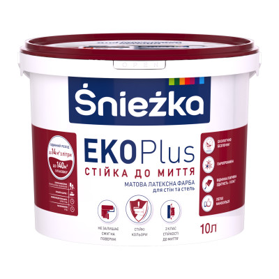 Фарба В\Е Sniezka латексна Eco Plus 10л /14кг/