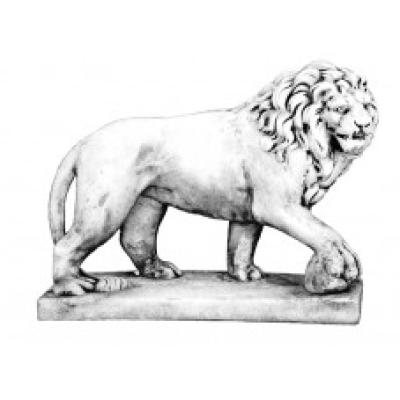 «Лев с шаром»  71х24 см, Н=57 см