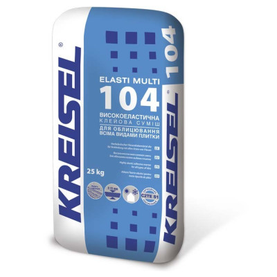 Kreisel 104 Суміш клейова еластична для основ,що піддаються деформації 25кг