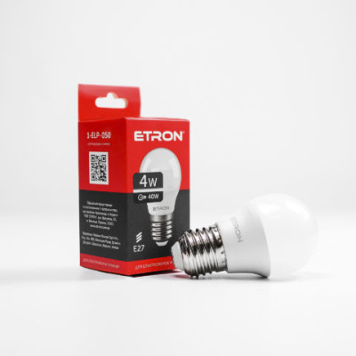 Світлодіодна лампа Etron Light Power 1-ELP-050 G45 4W 4200K 220V E27