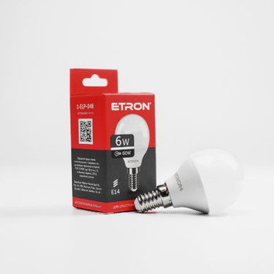Світлодіодна лампа Etron Light Power 1-ELP-048 G45 6W 4200K 220V E14