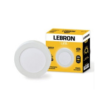 Світильник Lebron LED L-PRS-641, 6W, нак-ний, 4100K, з блоком живлення.