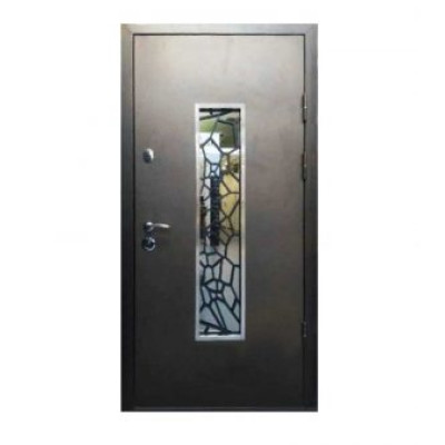 Двері 96 праві Модель100 +ковка19 бетон темний