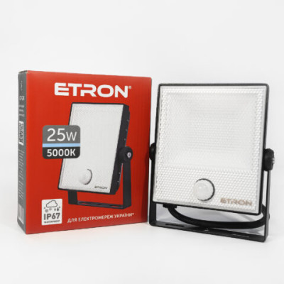 LED прожектор Etron Spotlight Power 1-ESP-224 25W 5000K з датчиком руху  USD