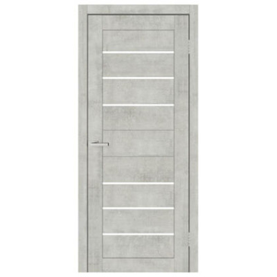 Двері ПВХ мод С 034 бетон світлий(скло сатин)80см