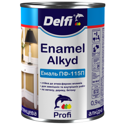 Емаль Delfi 0,9 кг блакитна