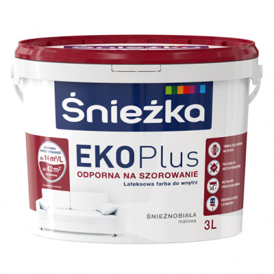 Фарба В\Е Sniezka латексна Eco Plus 1л /1,4кг/