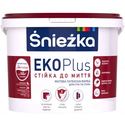 Фарба В\Е Sniezka латексна Eco Plus 3л /4,2кг/