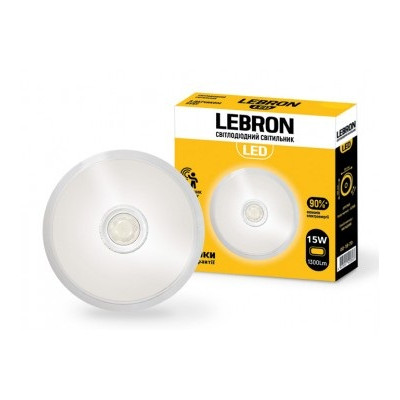 Світильник Lebron LED L-WLR, 15W, круглий, 4100K.1300Lm