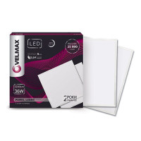 Світильник Velmax LED 36W панель 595*595mm 6200K. 3200Lm з блоком живл,