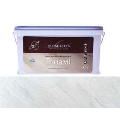 Декоративна штукатурка "Танамі" Silver 3,5кг ІРКОМ