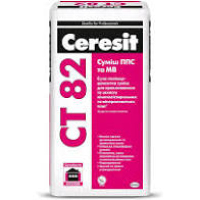 Ceresit СТ-82  Клей для монтажу та армування теплоізоляційних плит 25 кг (СТ 85)  (54 шт )