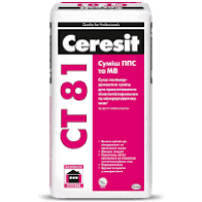 Ceresit СТ-81  Клей для монтажу теплоізоляційних плит 25 кг (СТ 83)  (54 шт )