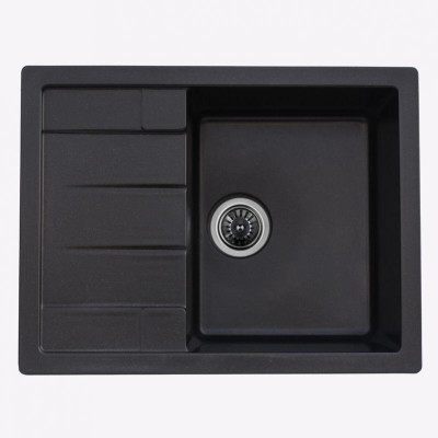 Мийка гранітна Lotos Platinum глянець (чорний металік) 6550