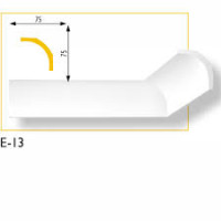 Плінтус полістірольний Marbet Е-13 (75*75*2м) (40 шт уп.)