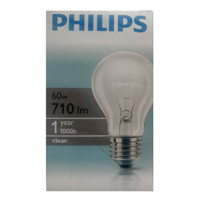 Лампа розжарювальна Philips Stan 60W E27 230V A55 CL 1CT/12X10F