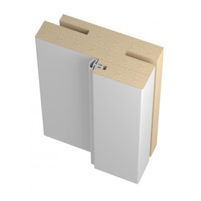 Новий Стиль  Коробка дерев'яна ПВХ Smart 80*32 Перла біла з ущільнювачем(к-т)