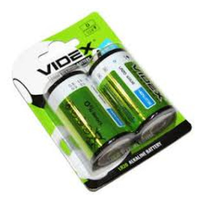 Батарейка Videx LR20/D лужна блістер цiна за 1 шт