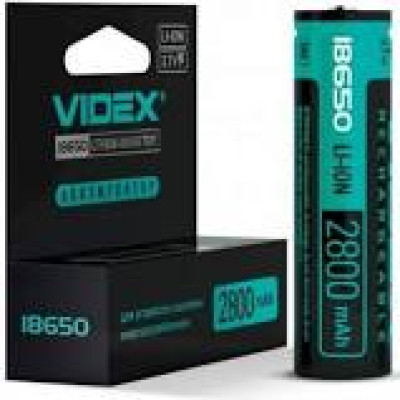 Акумулятор Videx Li-lon 18650-P (захист) 2800mAp