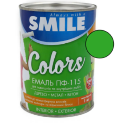 Емаль Smile ПФ-115 0,5 кг світло-зелена