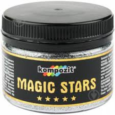 Гліттер Magic stars срібло 60 гр