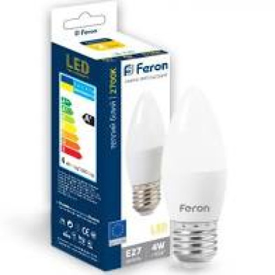 Лампа LED Feron LB-720 C37 230V 4W 340Lm E27 4000K