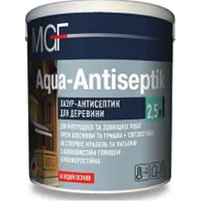 Лазурь-антисептик MGF Aqua-Antiseptik горіх 0,75 л