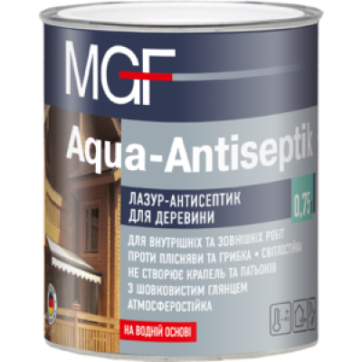 Лазурь-антисептик MGF Aqua-Antiseptik сосна 0,75 л