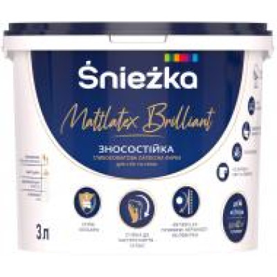 Фарба В\Е Sniezka Max Latex BRILLIIANT 4,1 кг (3л)