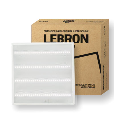 Світильник Lebron LED L-LPU-Prismatik 36W унів. 595*595mm 6200K. 3000Lm,4шт